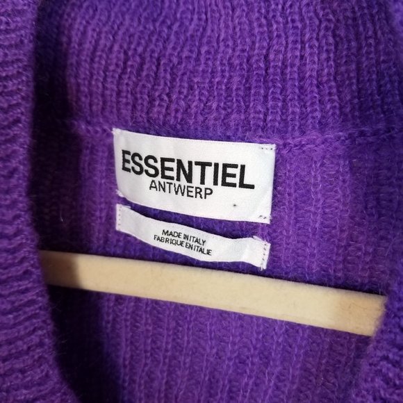 Purple Mohair sweater made in Italy Essential Antwerp size xs - Picture 8 of 10
